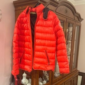 Versace Jeans Collection Bright Red Puffer Jacket